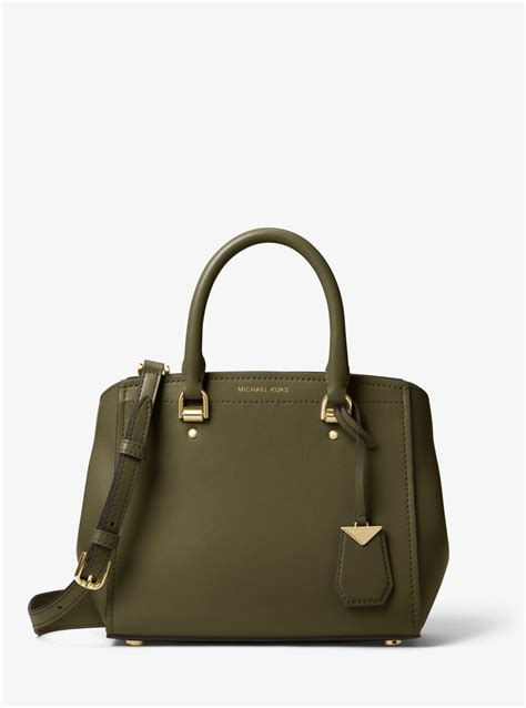 michael kors benning medium green|Pre.